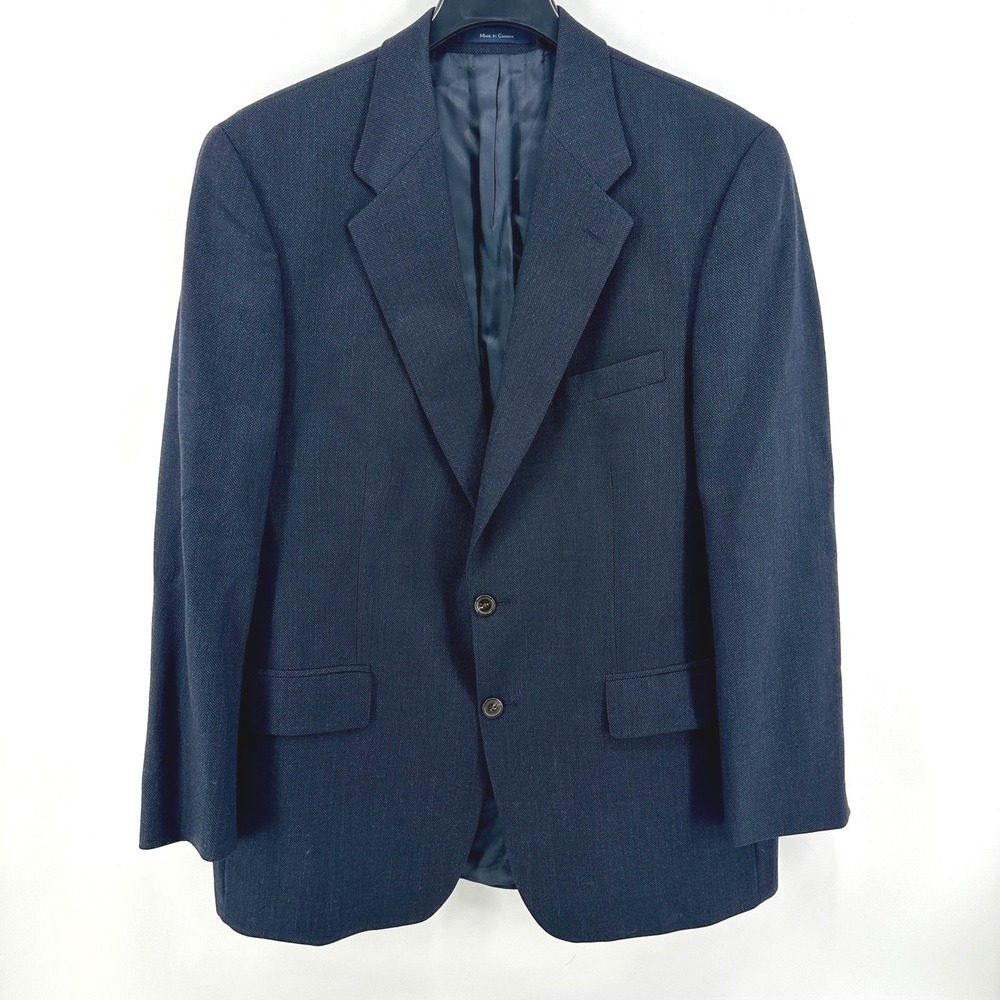 Polo University Club Ralph Lauren Blazer Mens 42R Navy Blue Vintage Wool Preppy